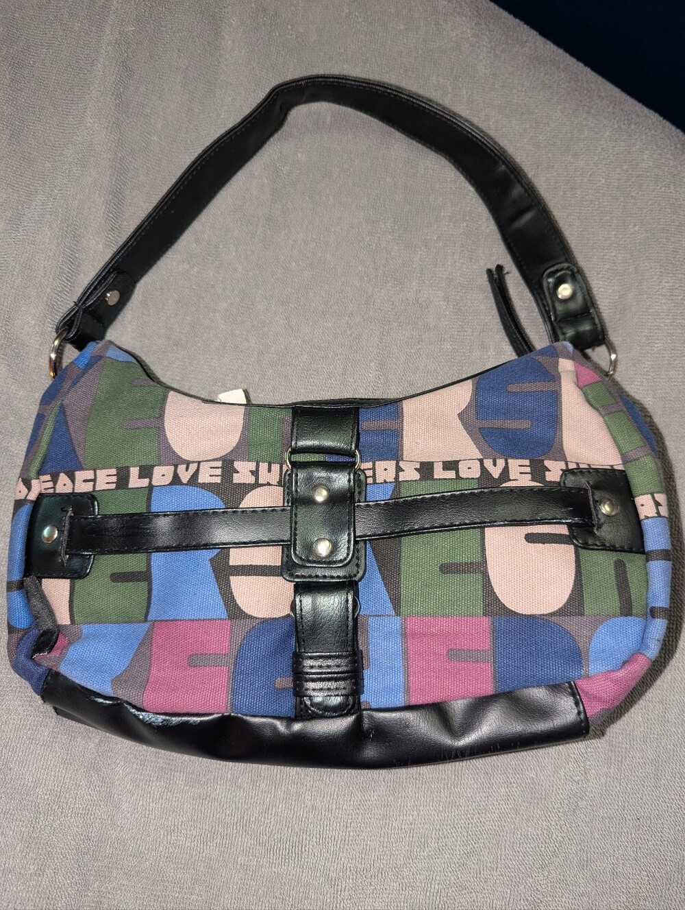 Skechers RARE Y2K Signature Love Bag Purse Women's BNOS Shoulder Hobo Tote